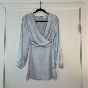 Lovers + Friends Light Blue Wrap Dress